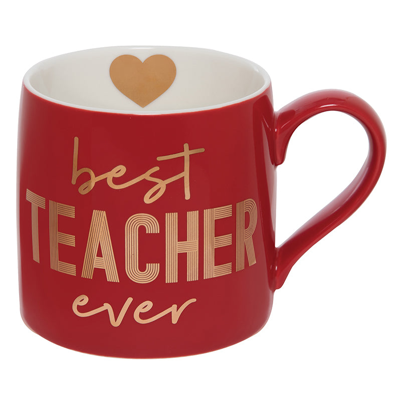 Red "Best Teacher Ever" Jumbo Mug