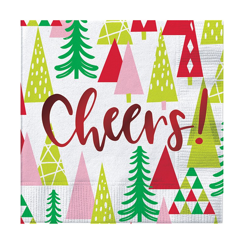 Cheers Napkins with Trees - Pack of 20