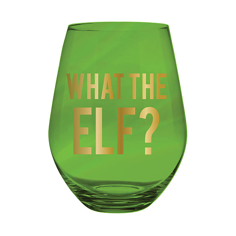 What the Elf? Jumbo Wine Glass