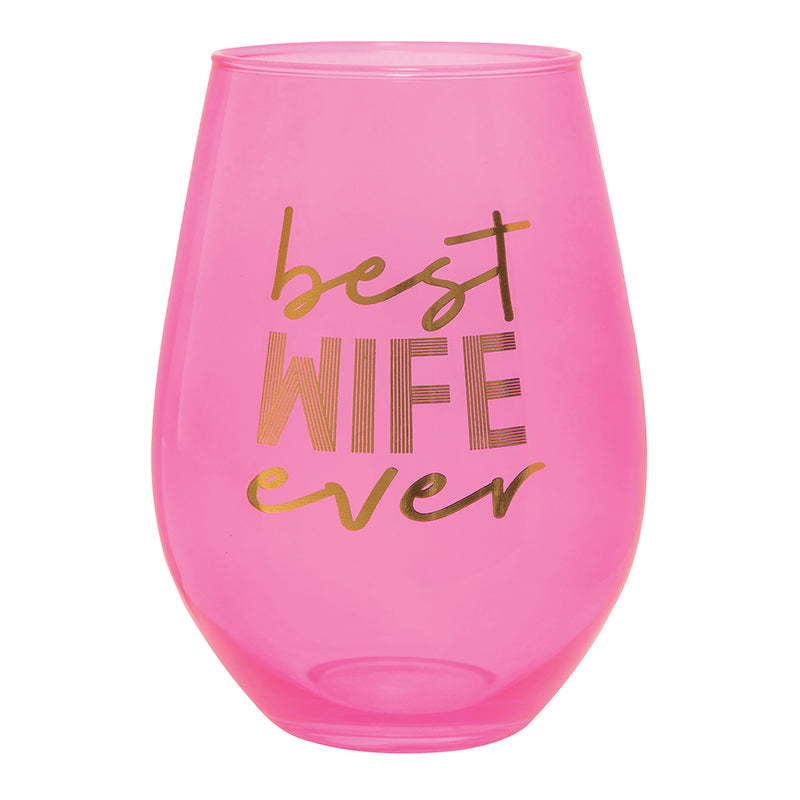Best Wife Ever Jumbo Wine Glass