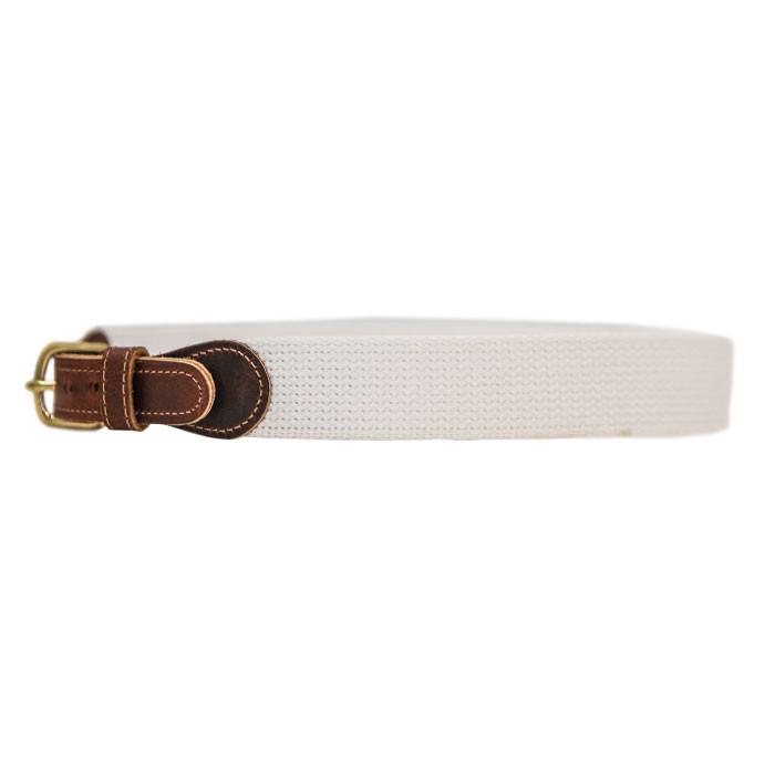 White Canvas Buddy Belt
