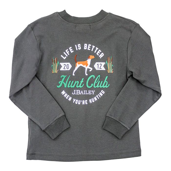 The J Bailey Logo T-Shirt Hunting Club on Grey