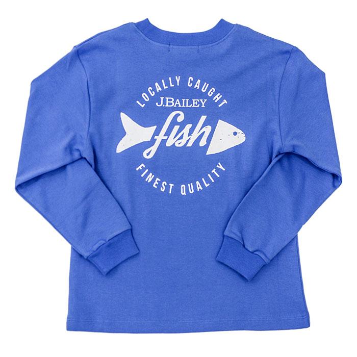 The J Bailey Logo T-Shirt Locally Caught on Periwinkle