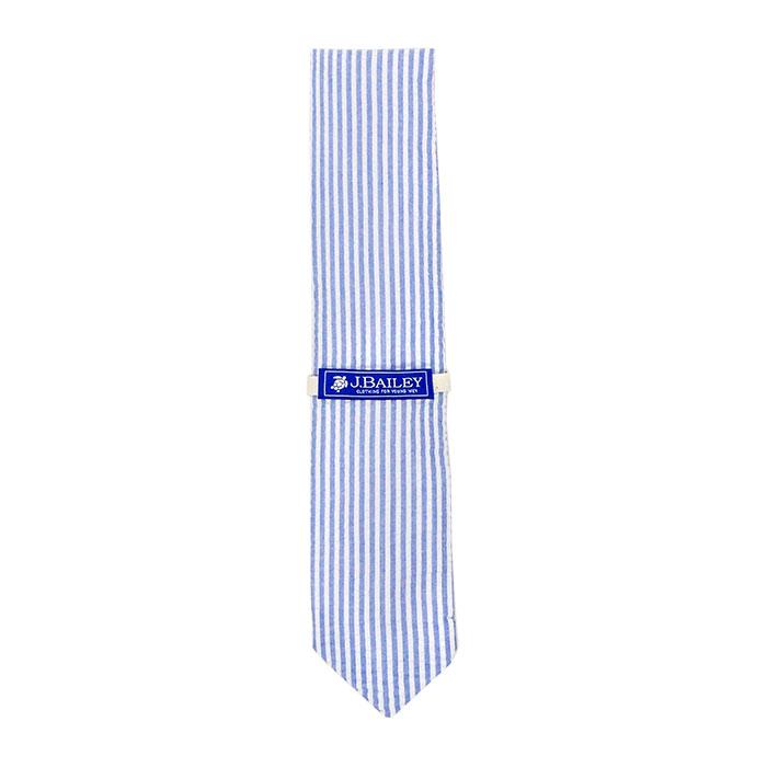 Sailor Blue Seersucker Bailey Long Tie