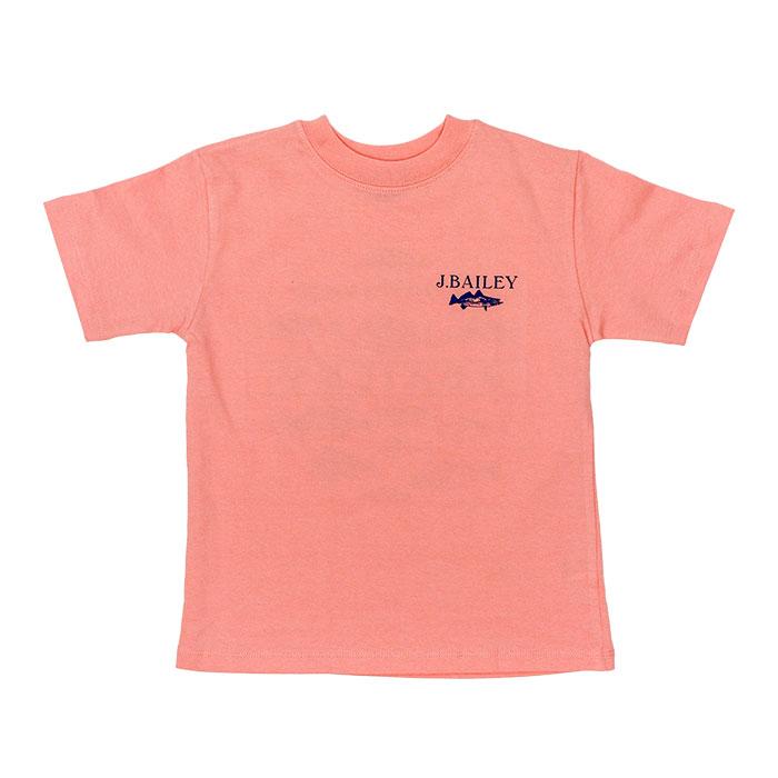 Fish on Coral J. Bailey Logo Tee Shirt