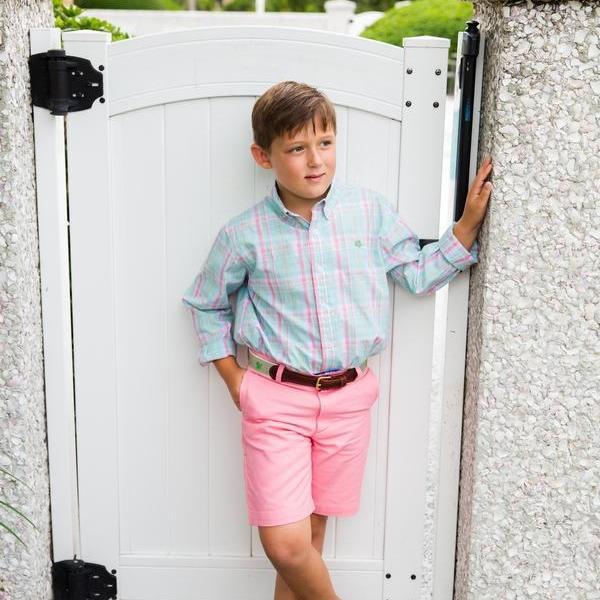 Shrimp Coral Twill Pete Short