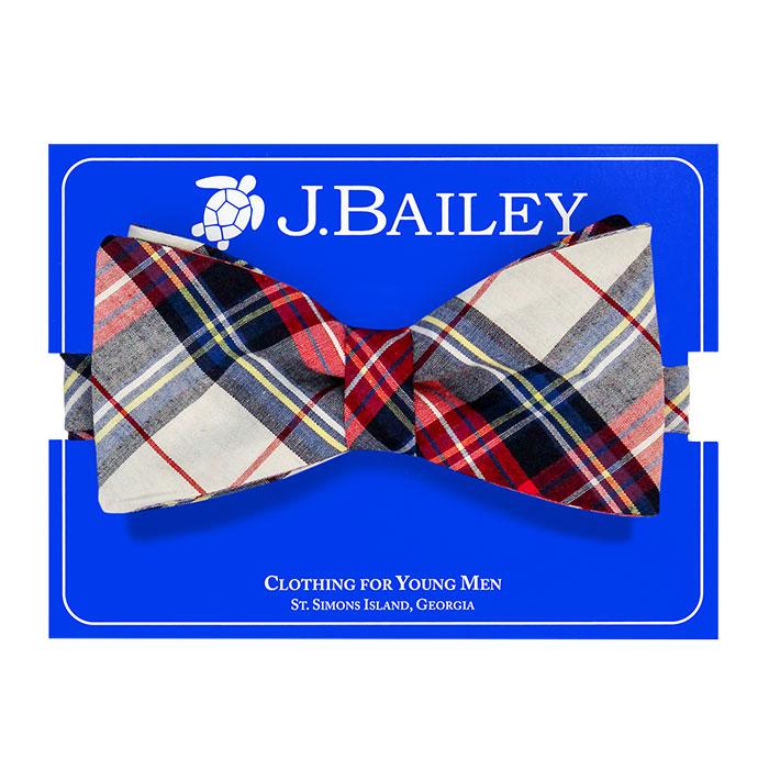 Shaw Plaid Bow Tie