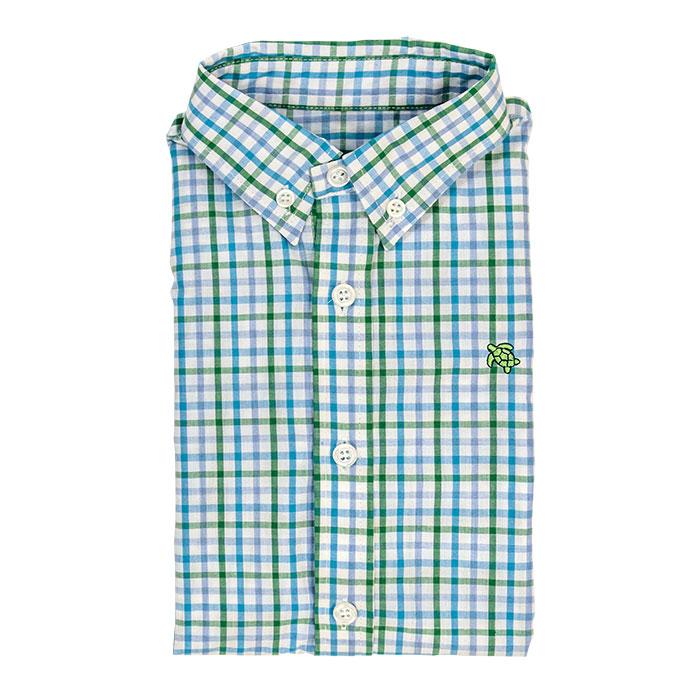 Roscoe Button Down Shirt - Fig Plaid