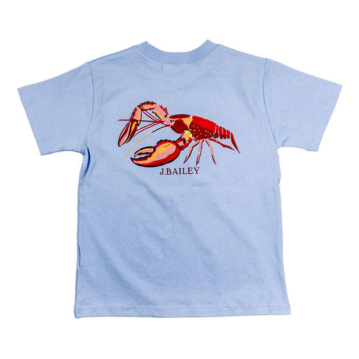 Lobster Light Blue Short Sleeve T-Shirt