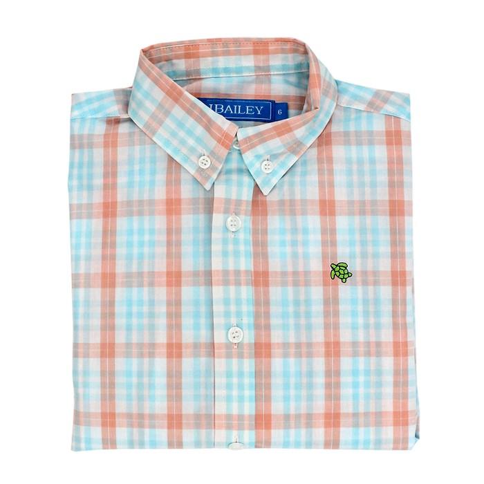Seaside Plaid Roscoe Button Down Shirt