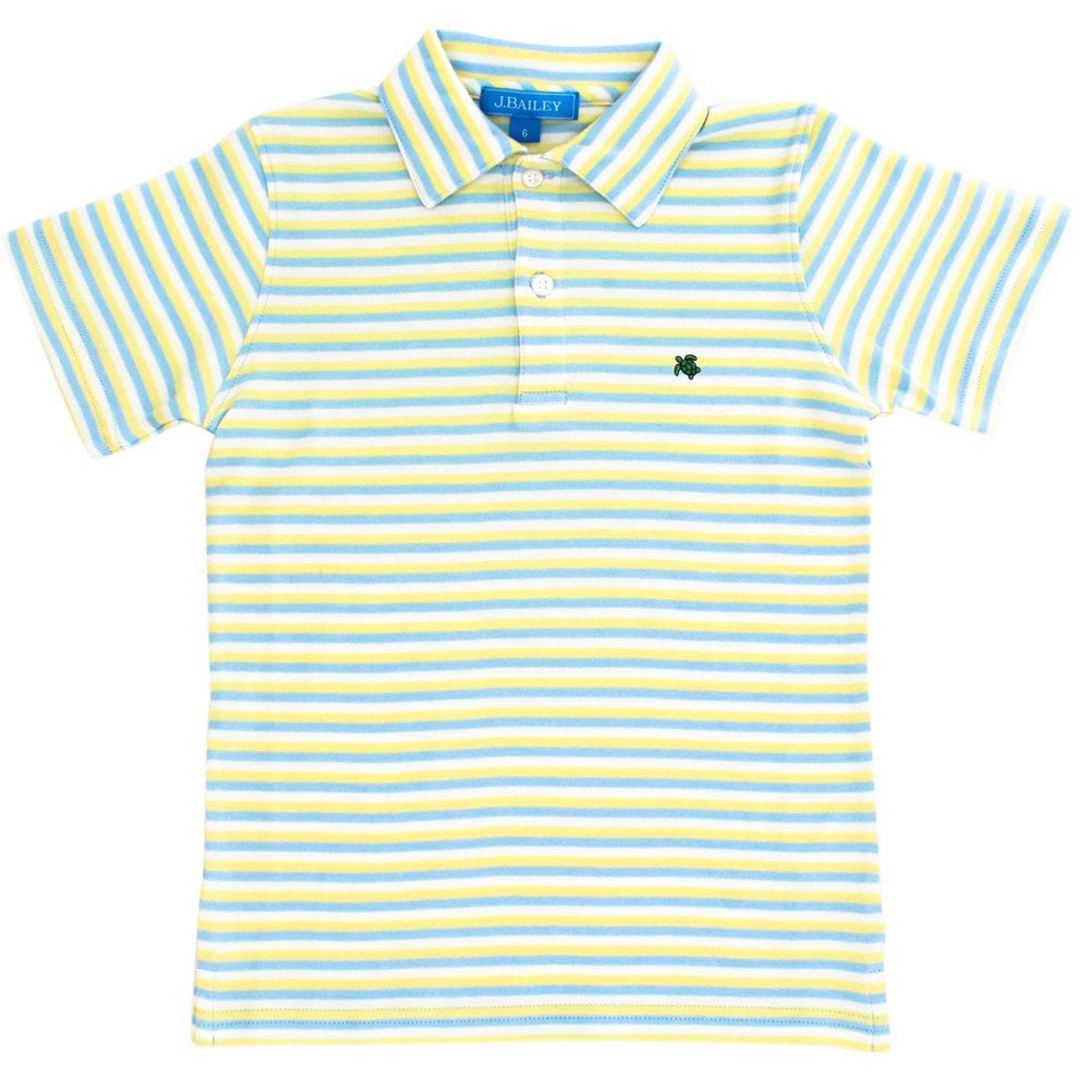 Sanibel Stripe Short Sleeve Henry Polo
