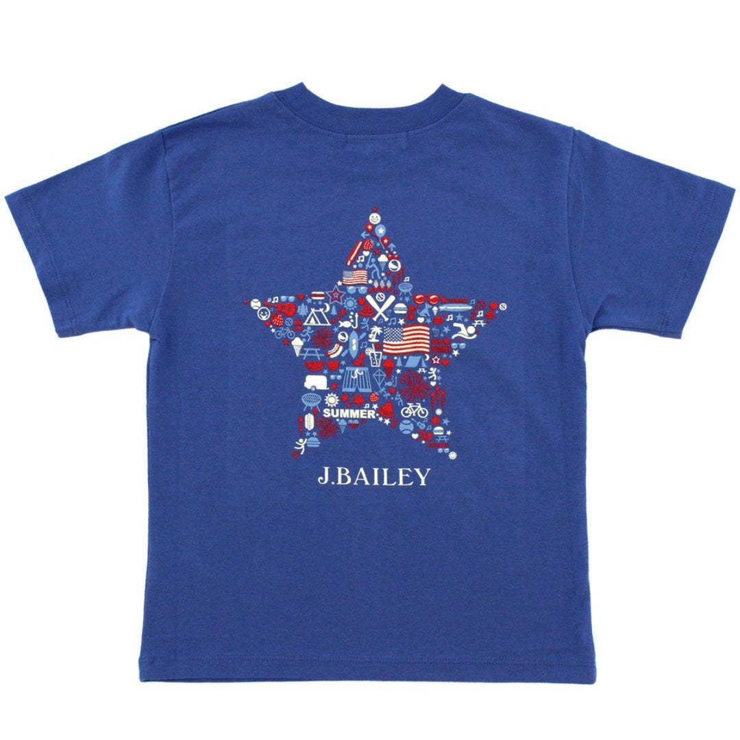 Chambray Star Short Sleeve Logo Tee