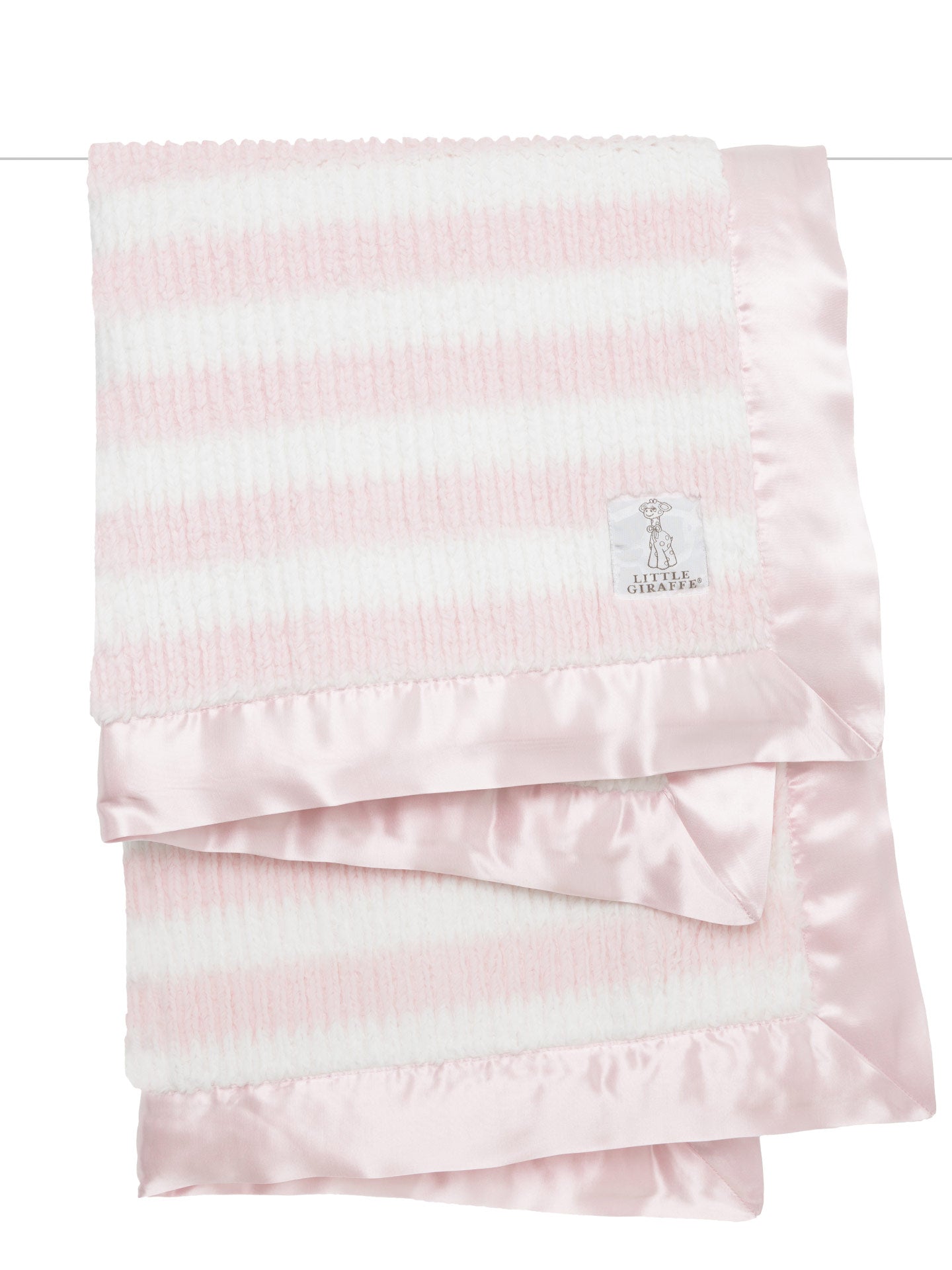 Pink Luxe™ Rib Stripe Baby Blanket