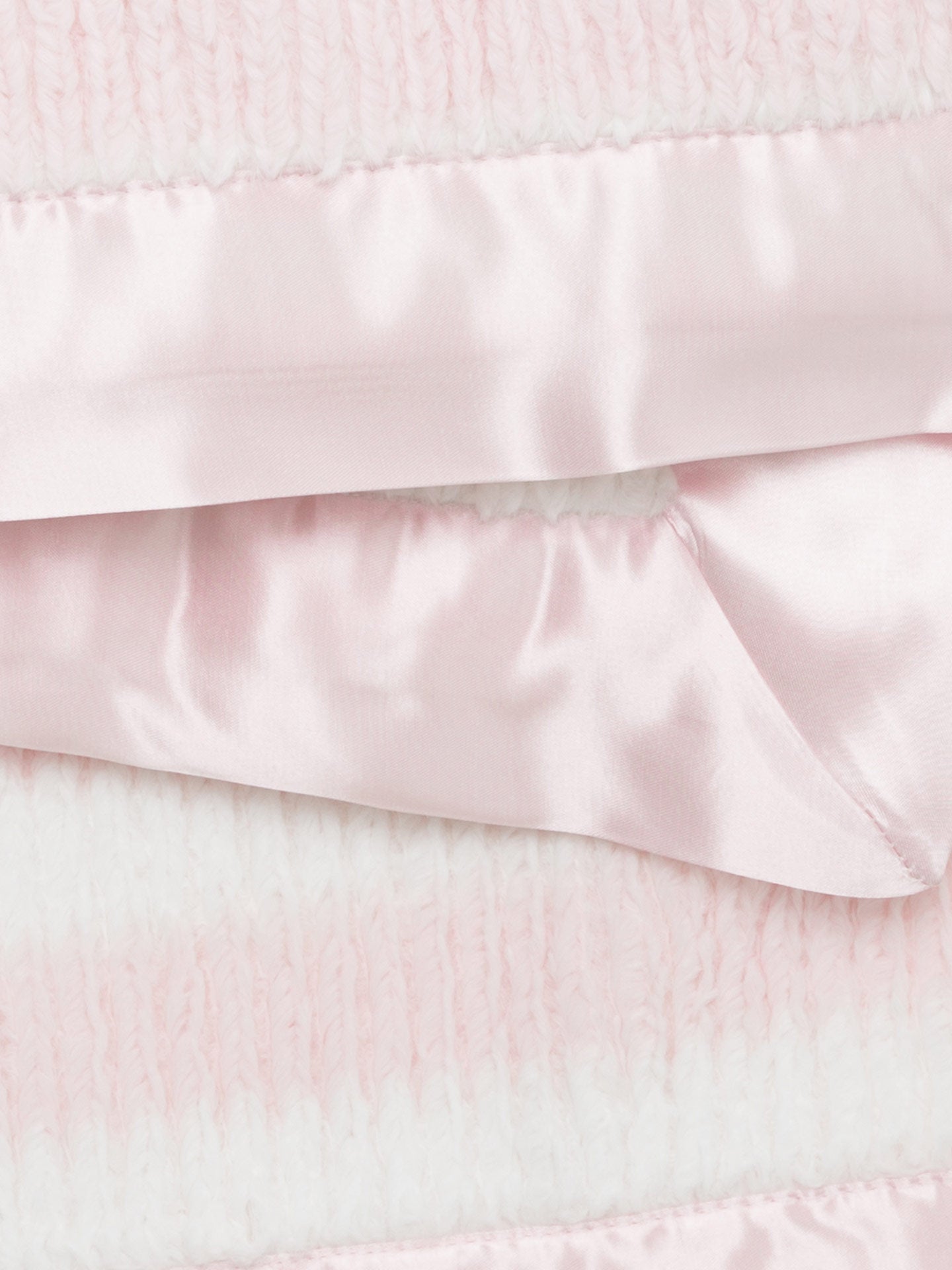Pink Luxe™ Rib Stripe Baby Blanket