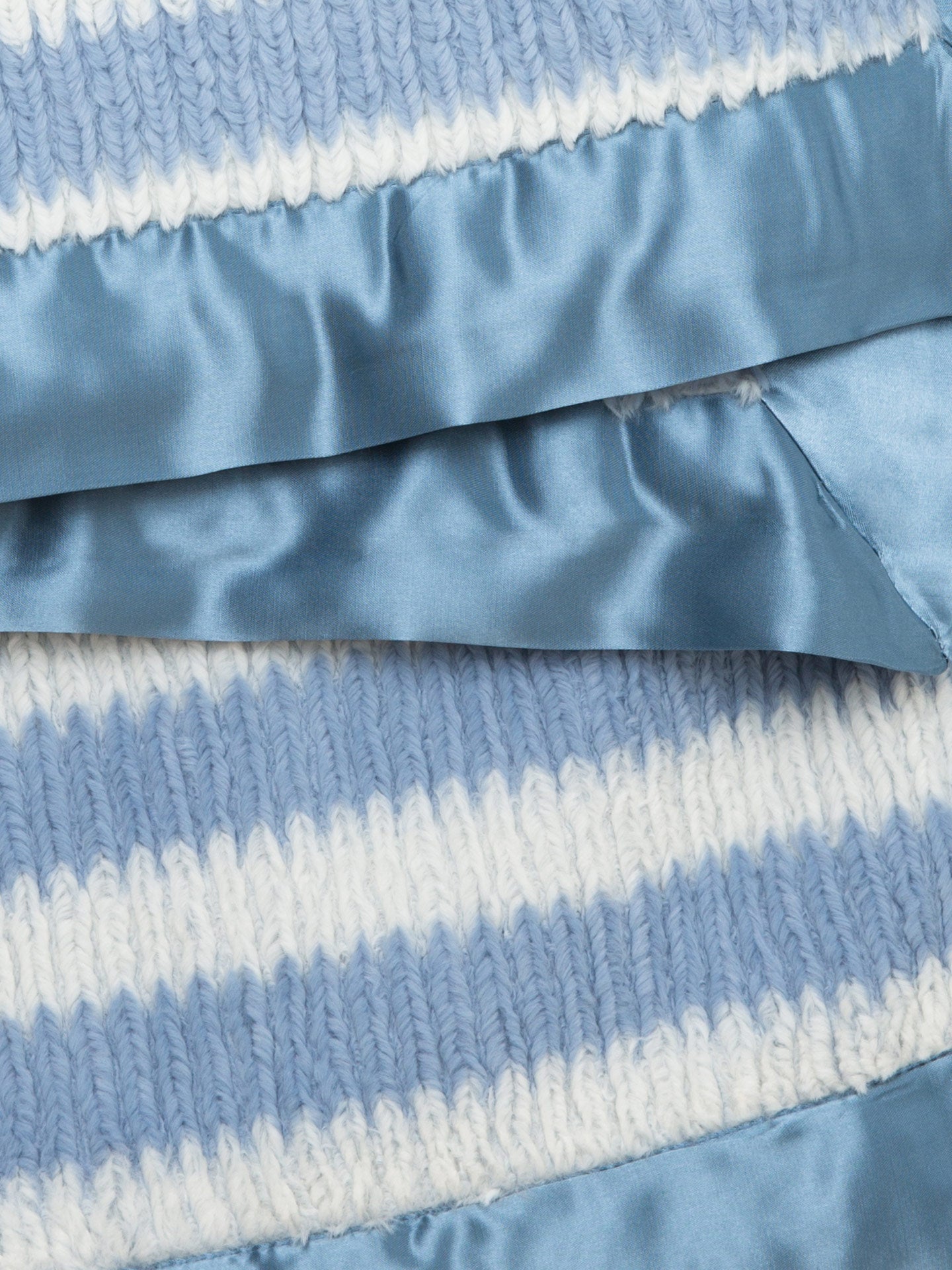 Cornflower Luxe™ Rib Stripe Baby Blanket