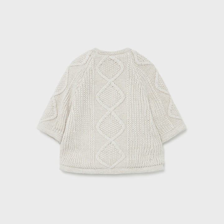 Cream Cardigan With Hat