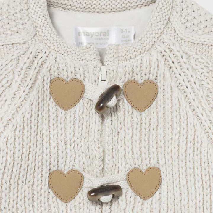 Cream Cardigan With Hat