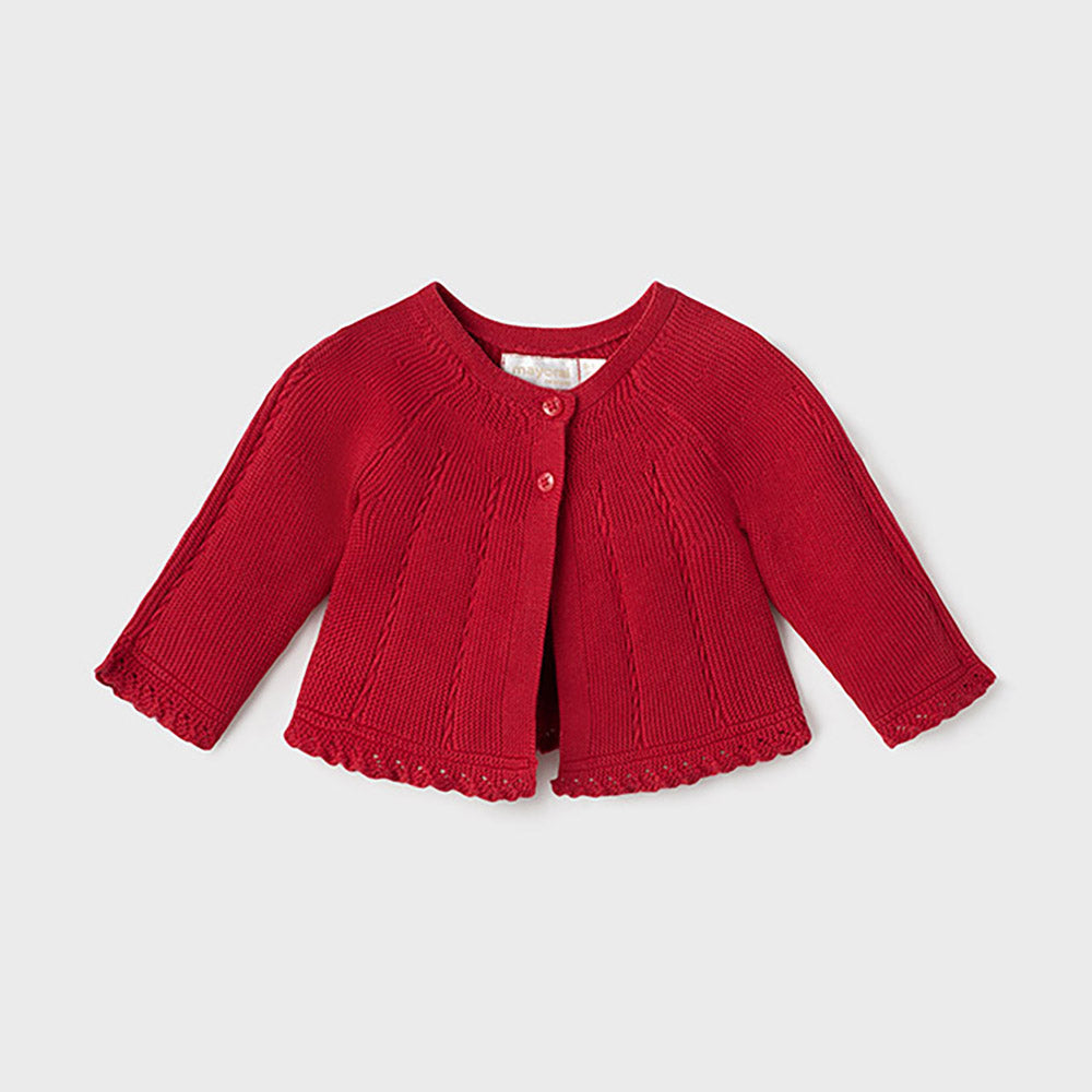 Red Knit Cardigan