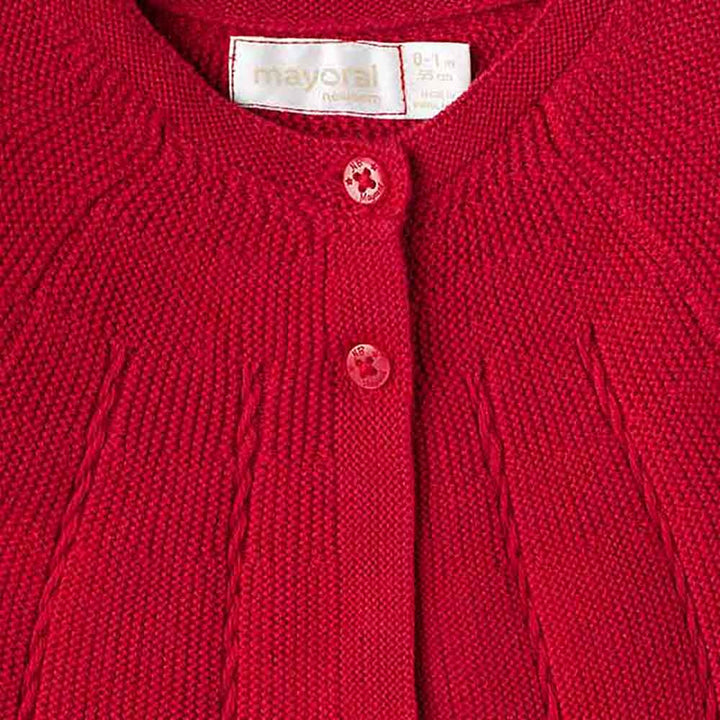 Red Knit Cardigan