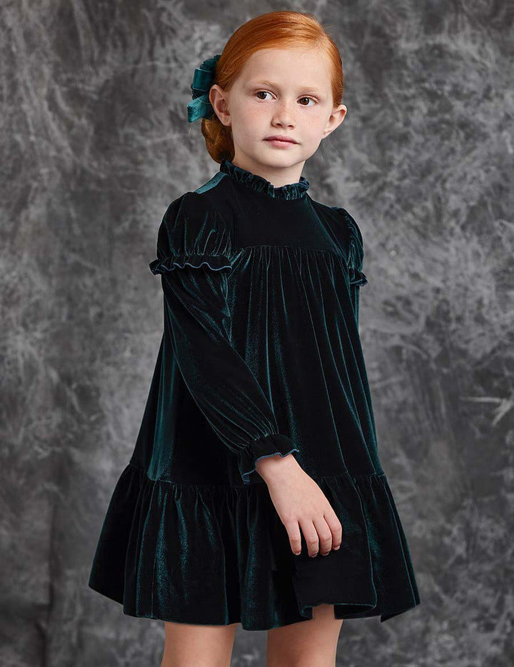 Green Velvet Dress