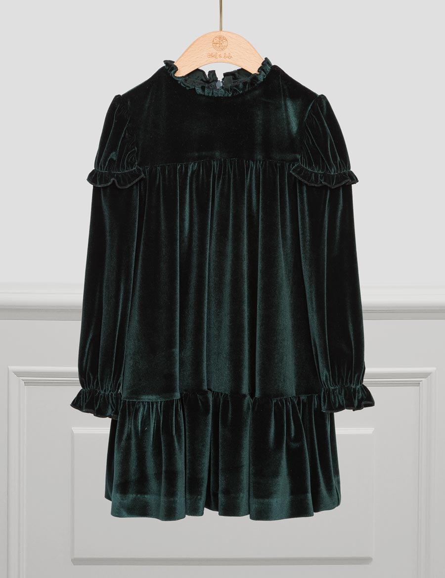 Green Velvet Dress