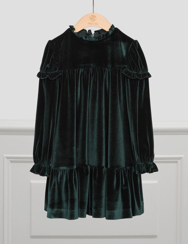Green Velvet Dress