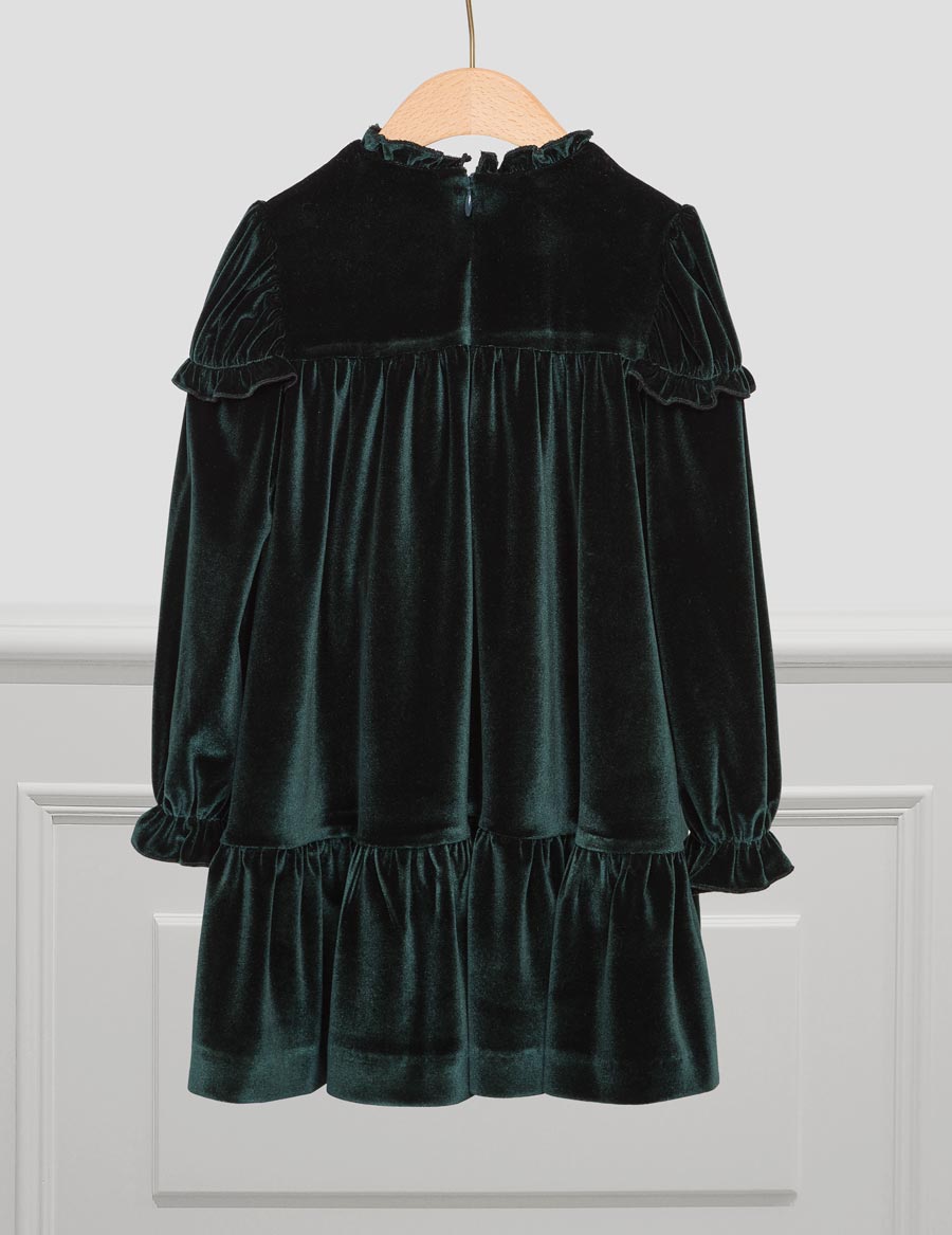Green Velvet Dress