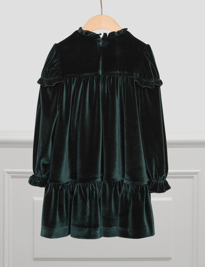 Green Velvet Dress