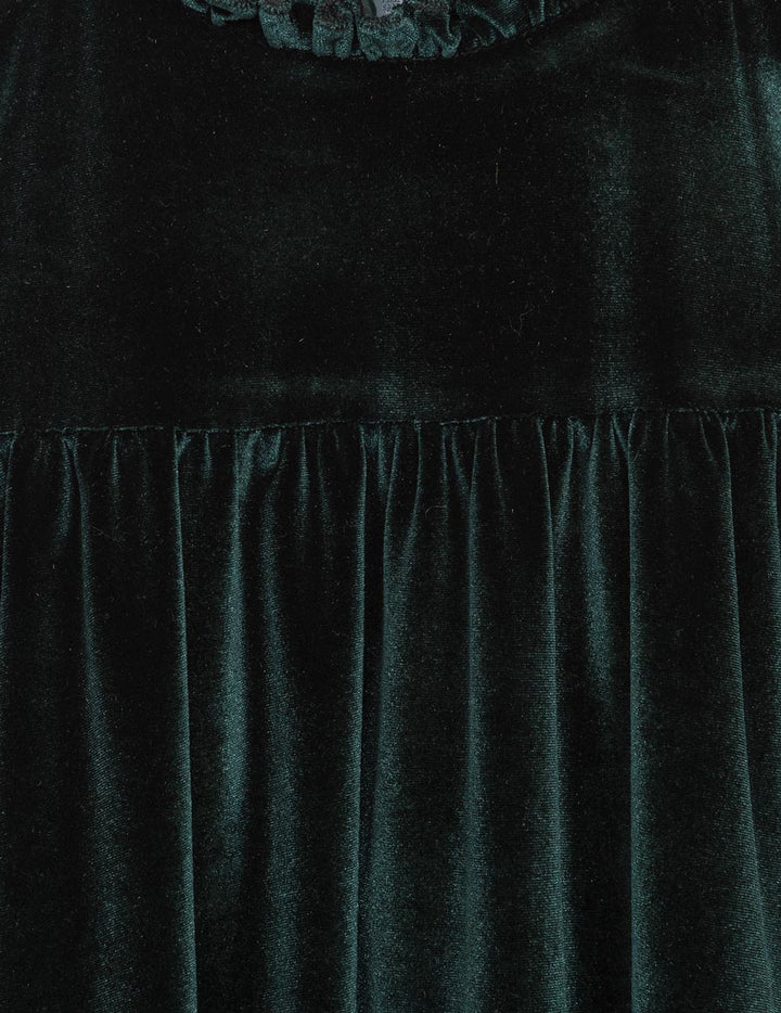Green Velvet Dress