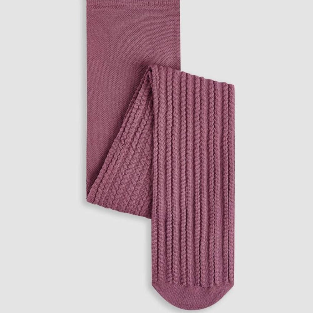 Carmine Jacquard Tights