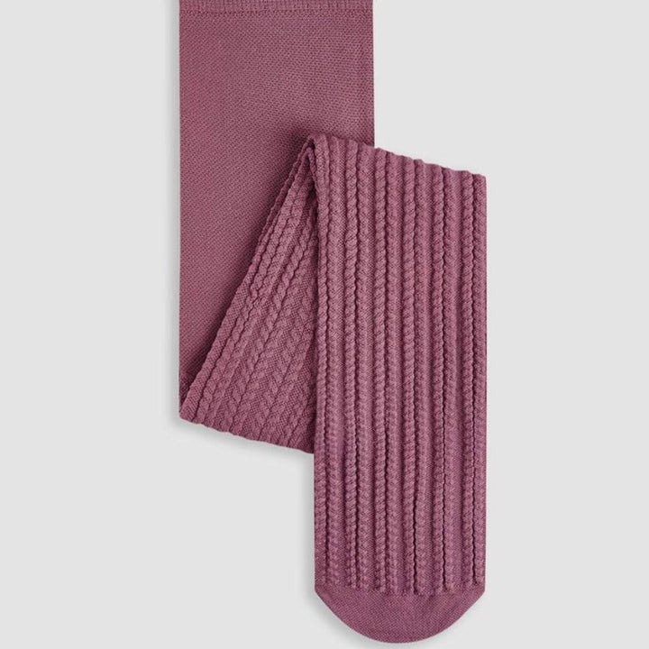 Carmine Jacquard Tights