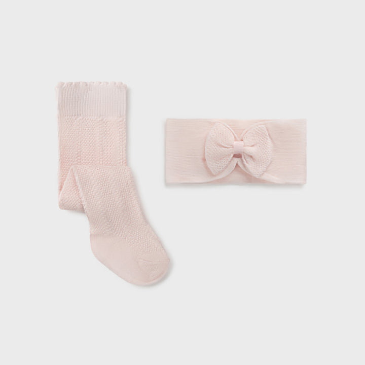 Baby Rose Tights & Headband Set
