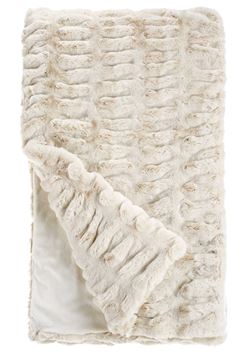 Ivory Mink Couture Collection Throw