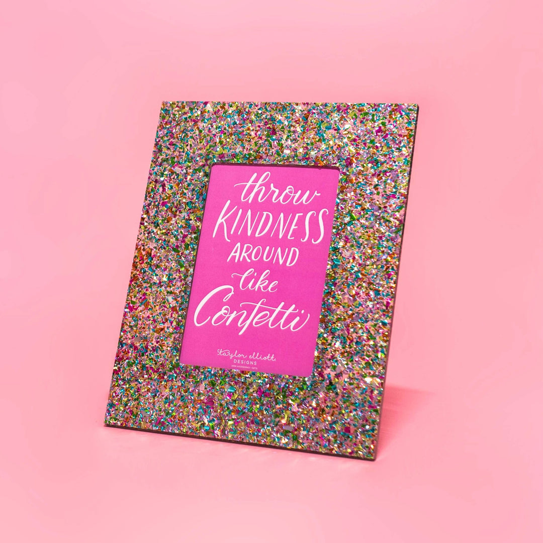 4x6 Confetti Acrylic Photo Frame