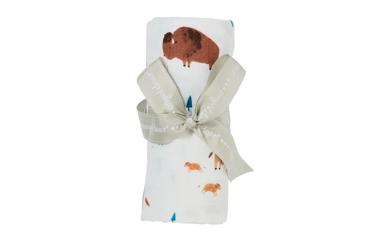 Bison Swaddle Blanket