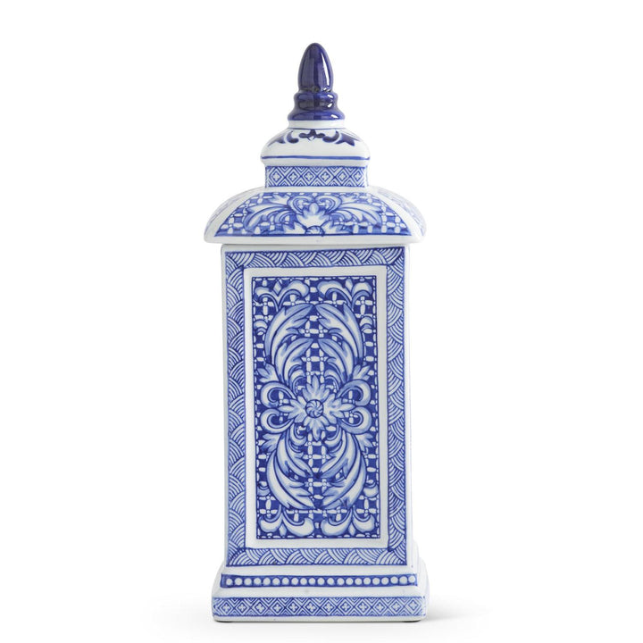 Blue & White Porcelain Square Lidded Containers
