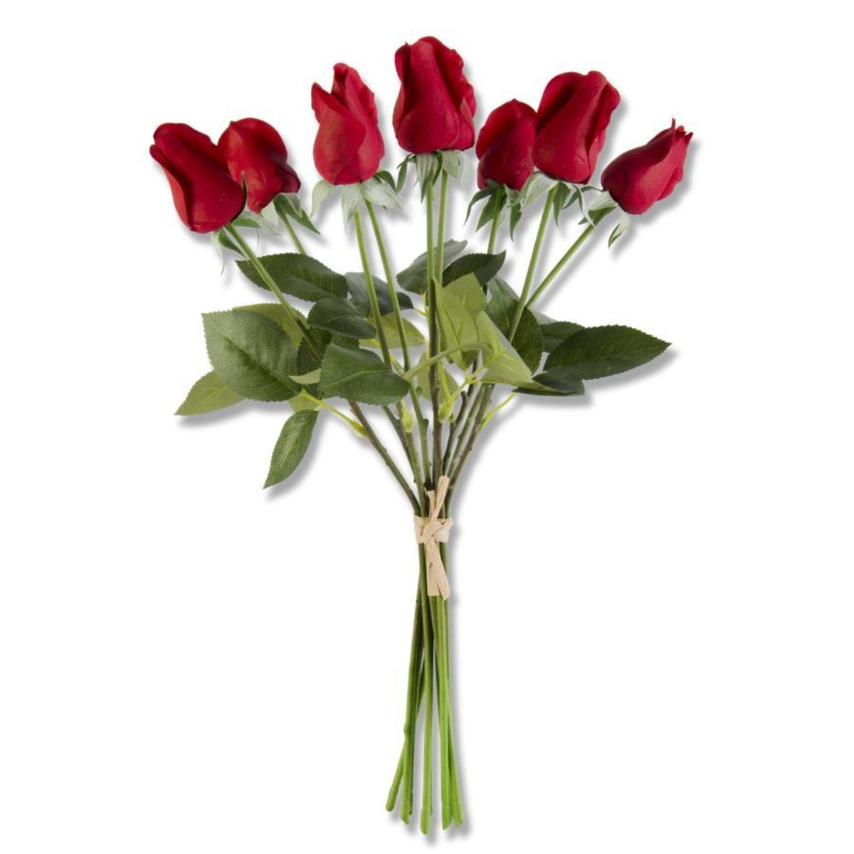 Red Real Touch Rose Bud Bundle
