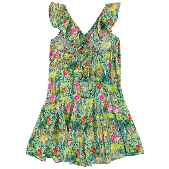 Kiwi Cactus Floral Romper