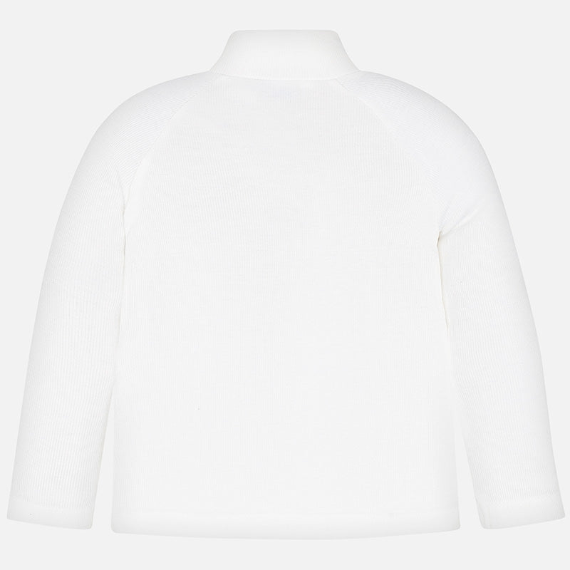 White Mockneck Sweater