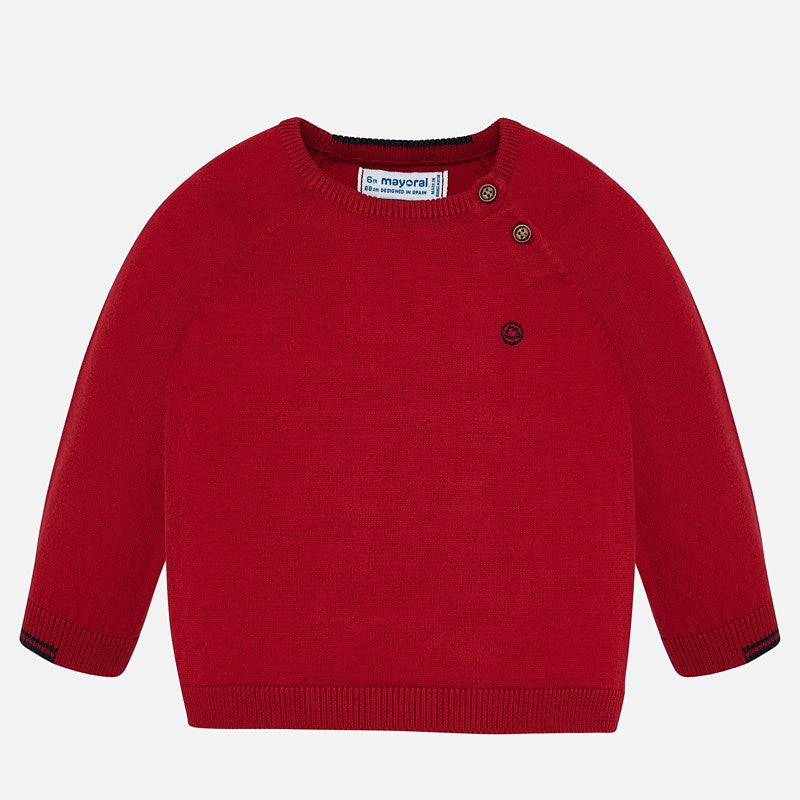 Red Long Sleeve Sweater 