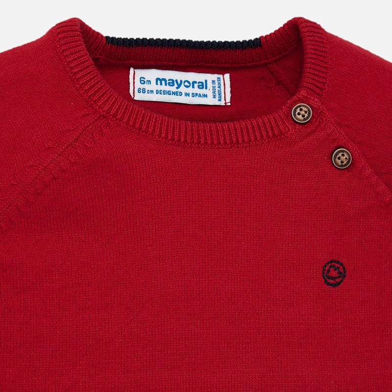 Red Long Sleeve Sweater 