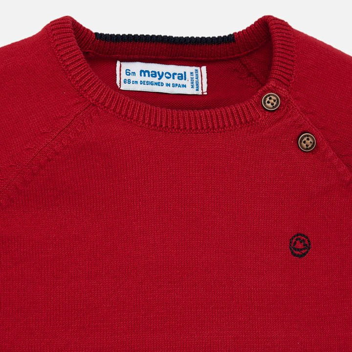 Red Long Sleeve Sweater 