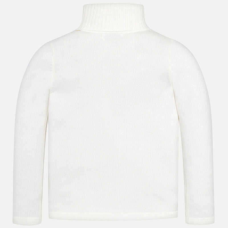 Turtleneck Sweater - White