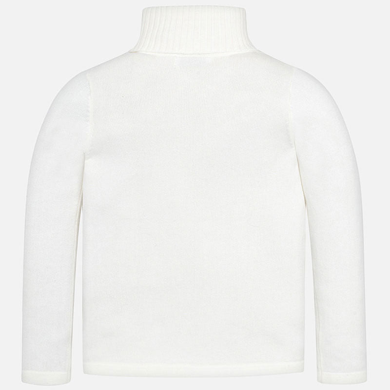 Turtleneck Sweater - White