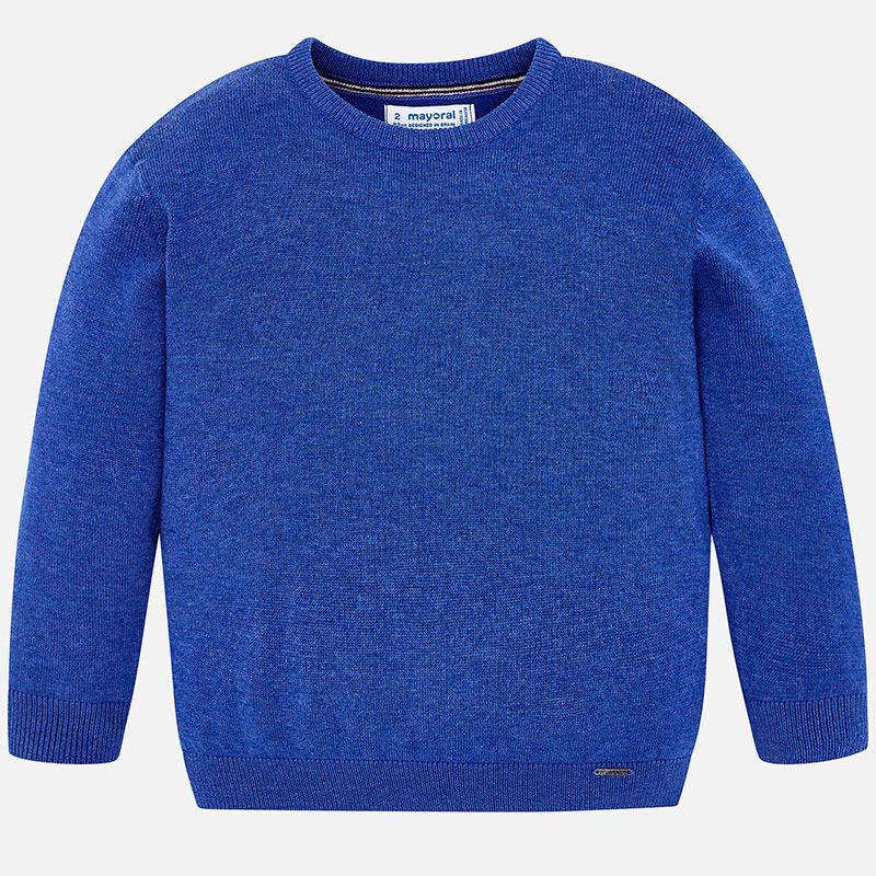 Blue Round Neck Sweater 
