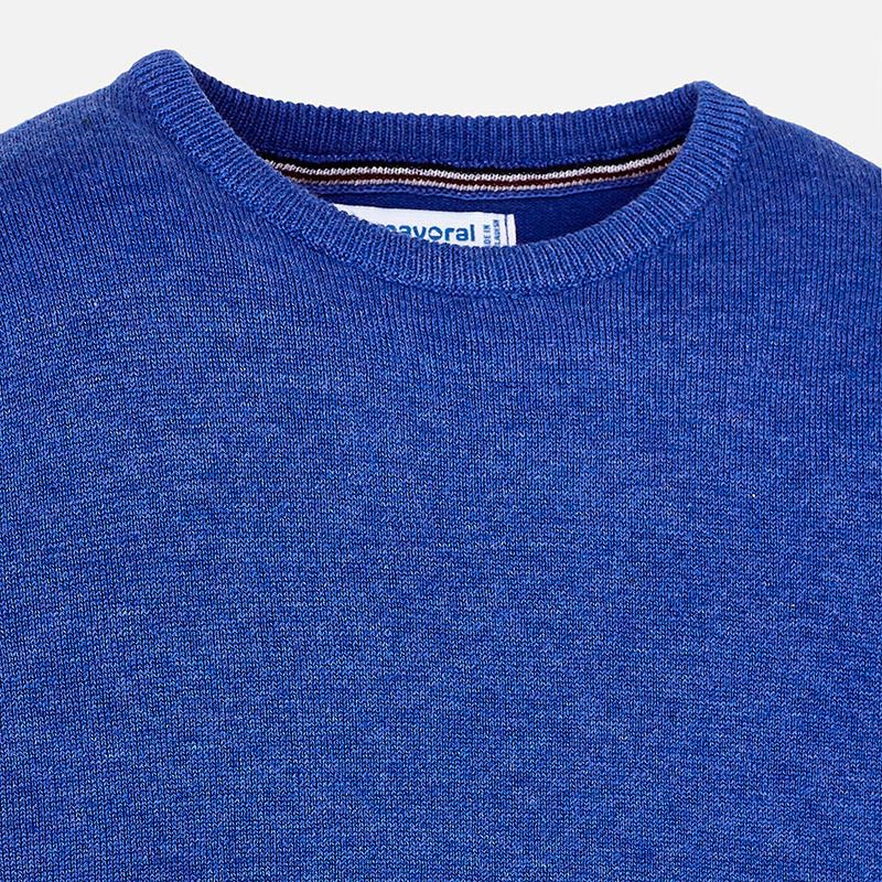Blue Round Neck Sweater 