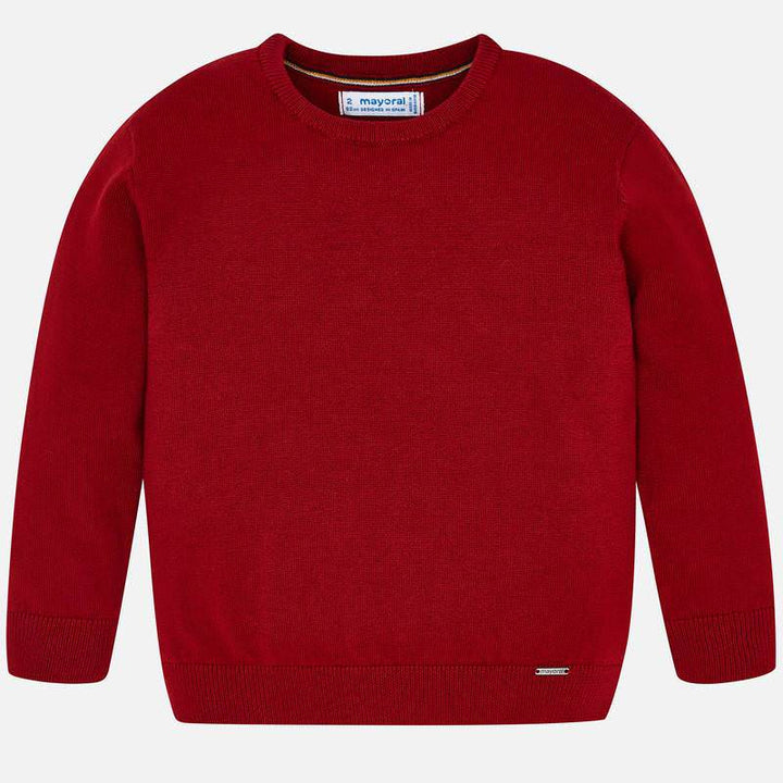 Red Round Neck Sweater