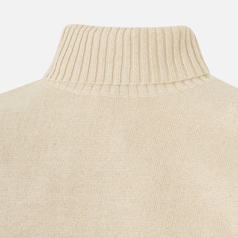 Gold Roll Neck Sweater