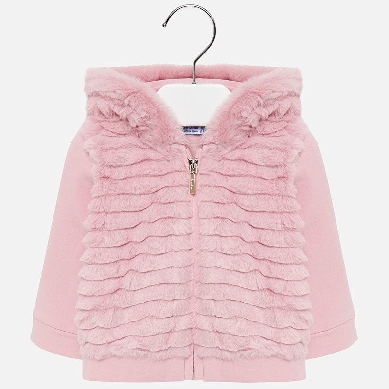 Fur Jacket with Ears - Pink