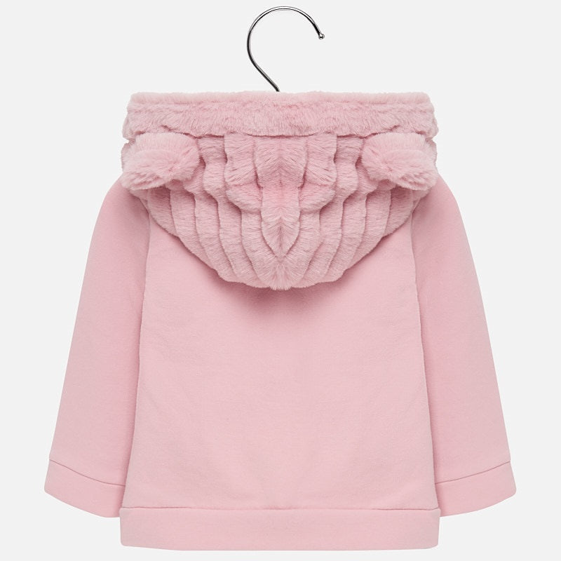 Fur Jacket with Ears - Pink
